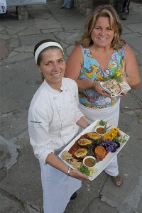 Flame-Grilled Pasilla chilies stuffed with Mexican-Style Seitan